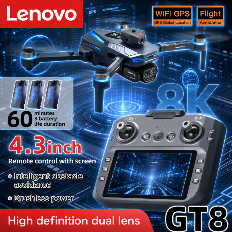 Drone Surveying - Lenovo GT8 8K Drone Professional Aerial