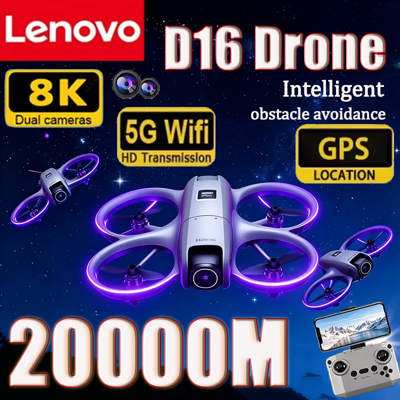Drone Multispectral - Lenovo 8K D16 GPS Drone Professional