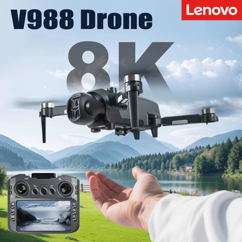 Drone Multispectral - Lenovo V988 Drone 8K HD Dual
