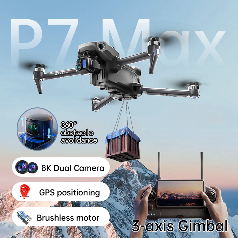 NEW P7 Max Drone 8K Camera GPS - Drone Photogrammetry recension och pris