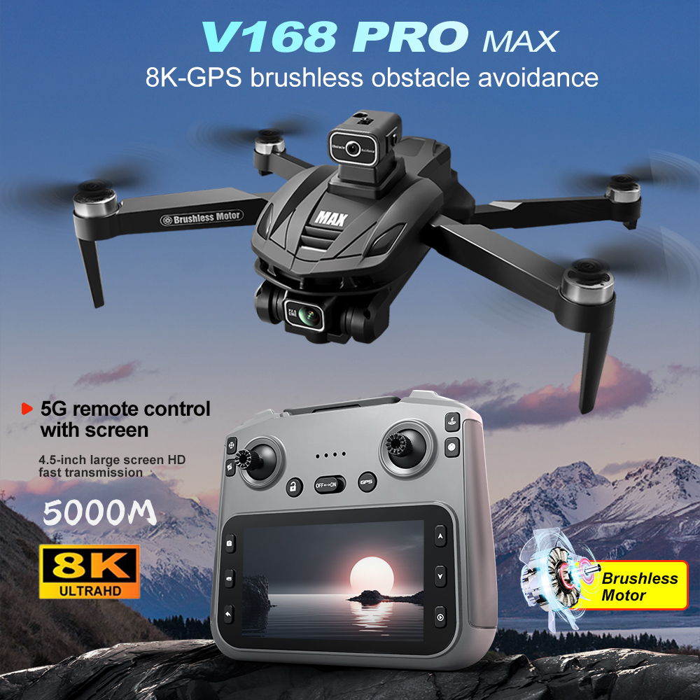 V168 PRO Max GPS Drone 8K Prof - Drone Photogrammetry recension och pris
