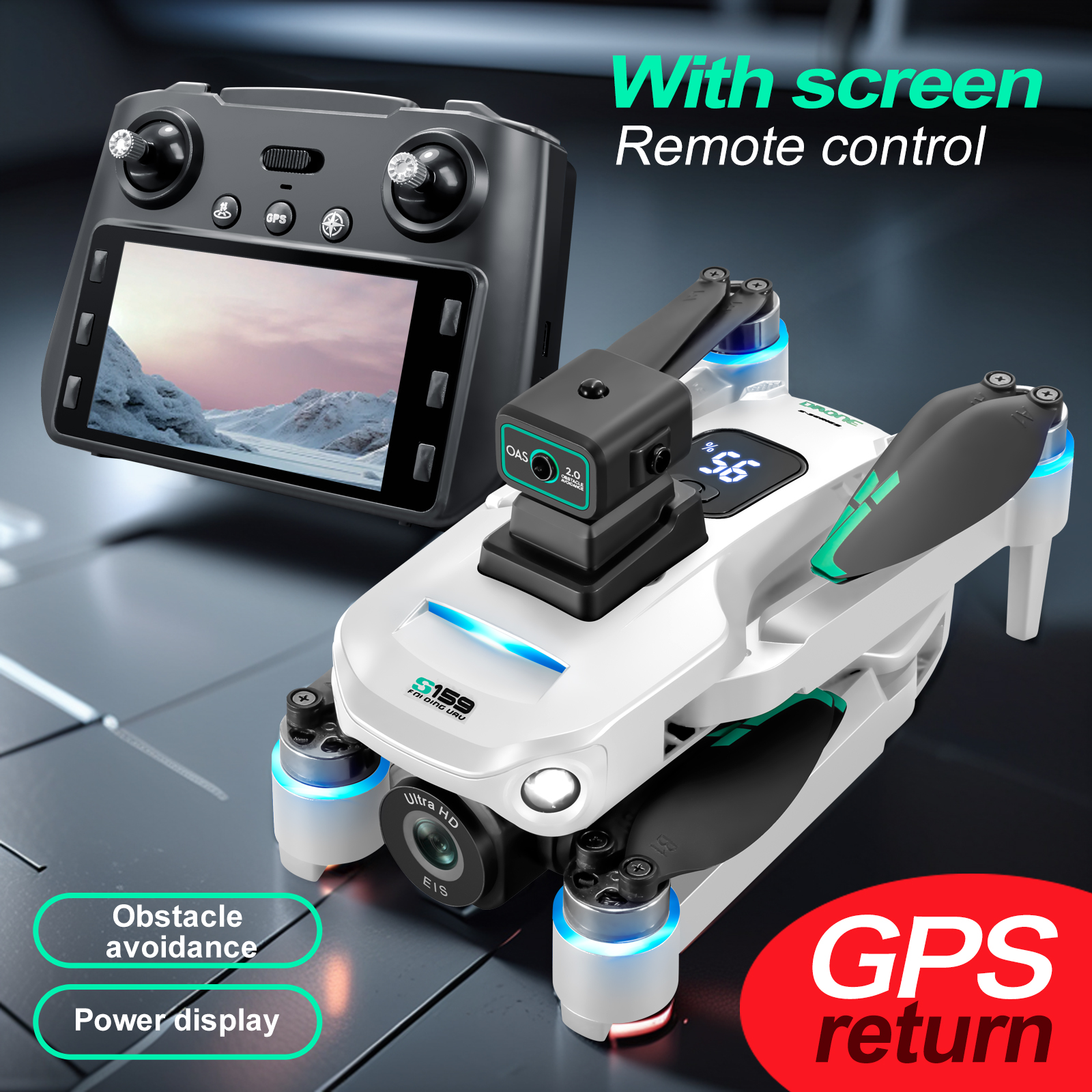 S159 GPS Drone 4K Profesional  - Drone Aerial Photography recension och pris